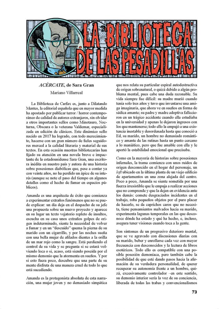 REVISTA “TENEBRE” Nº 1 imagen 7