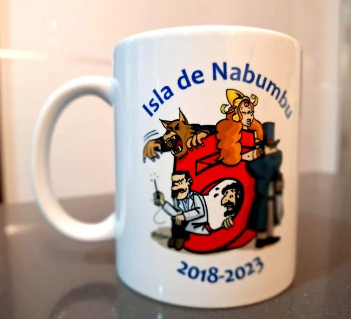 TAZA QUINTO ANIVERSARIO ISLA DE NABUMBU